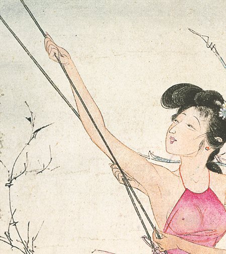 聂荣县-胡也佛的仕女画和最知名的金瓶梅秘戏图
